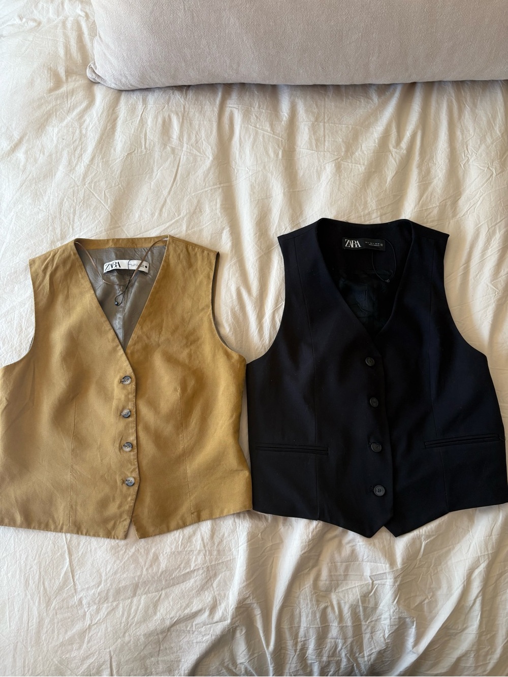 Zara Black Sleeveless Vest Top